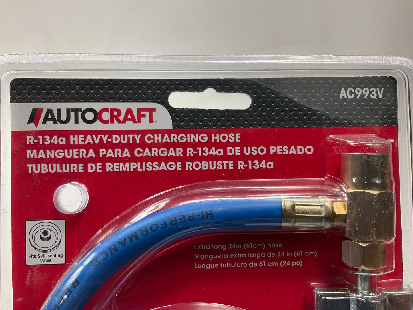 Autocraft AC993V Heavy-Duty A/C Charging Hose For 134