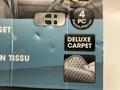 Autocraft ACFS4578B Universal 4-piece Floor Mats Carpet Set: 25.75''x17'' Front