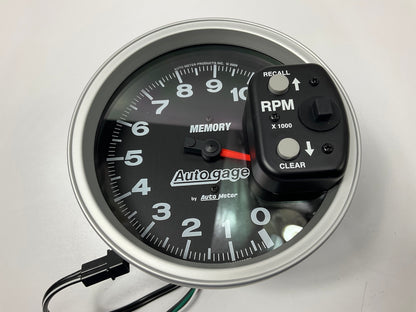 Auto Meter 233902 Autogage Memory Tachometer, 5'' Tach Gauge, 0-10,000 RPM