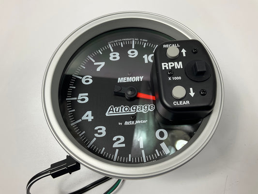 Auto Meter 233902 Autogage Memory Tachometer, 5'' Tach Gauge, 0-10,000 RPM