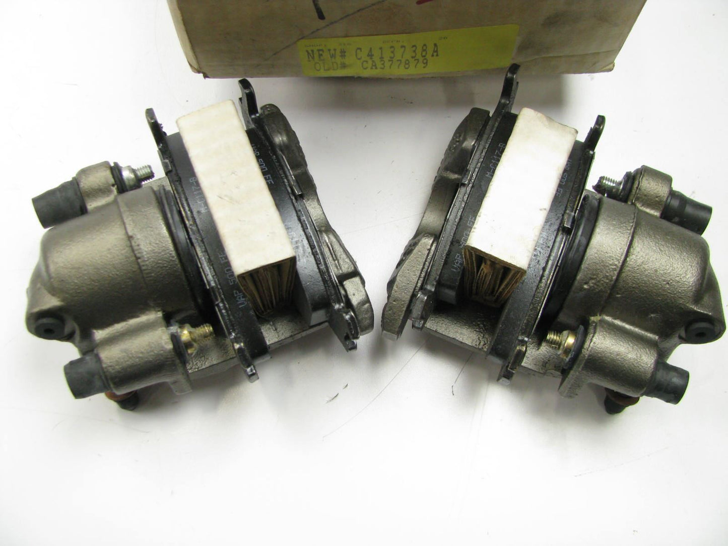 REMANUFACTURED Autoline C413738A Front Brake Calipers Set W/ Pads
