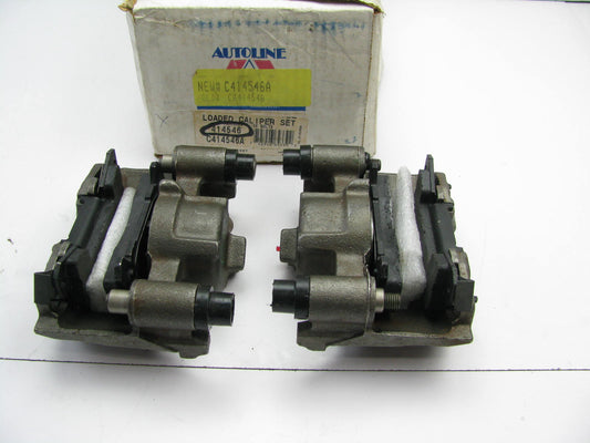 Remanufactured Autoline C414546A FRONT Disc Brake Caliper Set With Brake Pads