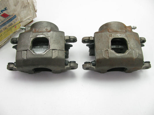 MISSING BOLTS - Autoline C418889 Front Brake Caliper Set W/ Brake Pads