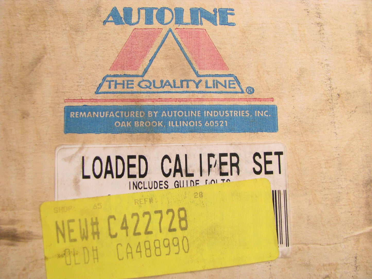 REMAN. Autoline C422728 Front Brake Caliper Set W/ Brake Pads  (LEFT + RIGHT)