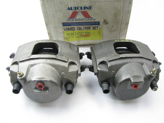 1989-1993 Ford Taurus REMAN. Front Left & Right Brake Caliper Set + Brake Pads