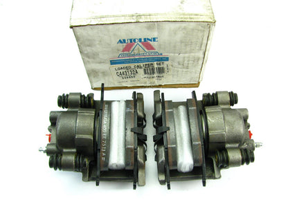 Reman. Front Brake Calipers Set 95-97 Neon Rear Drum Brakes, 4 Stud Wheels ONLY