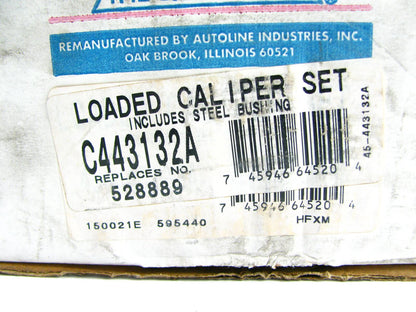 Reman. Front Brake Calipers Set 95-97 Neon Rear Drum Brakes, 4 Stud Wheels ONLY