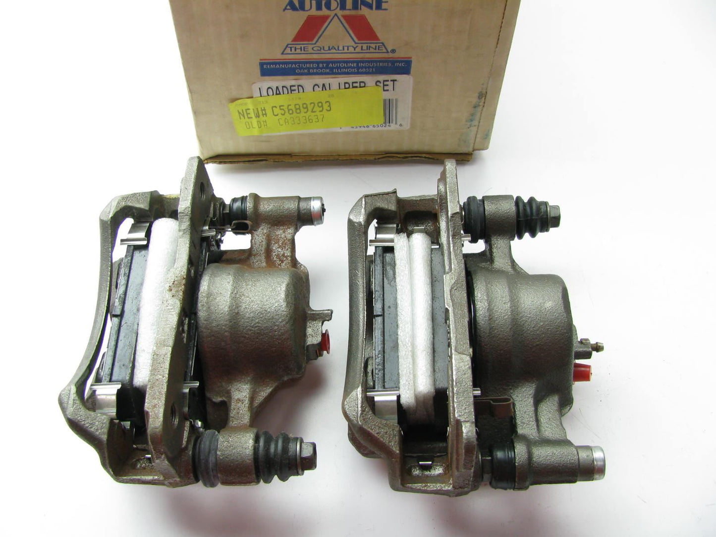 Reman. Autoline C5689293 Front Brake Caliper Set 1985-87 Prelude, 86-89 Integra