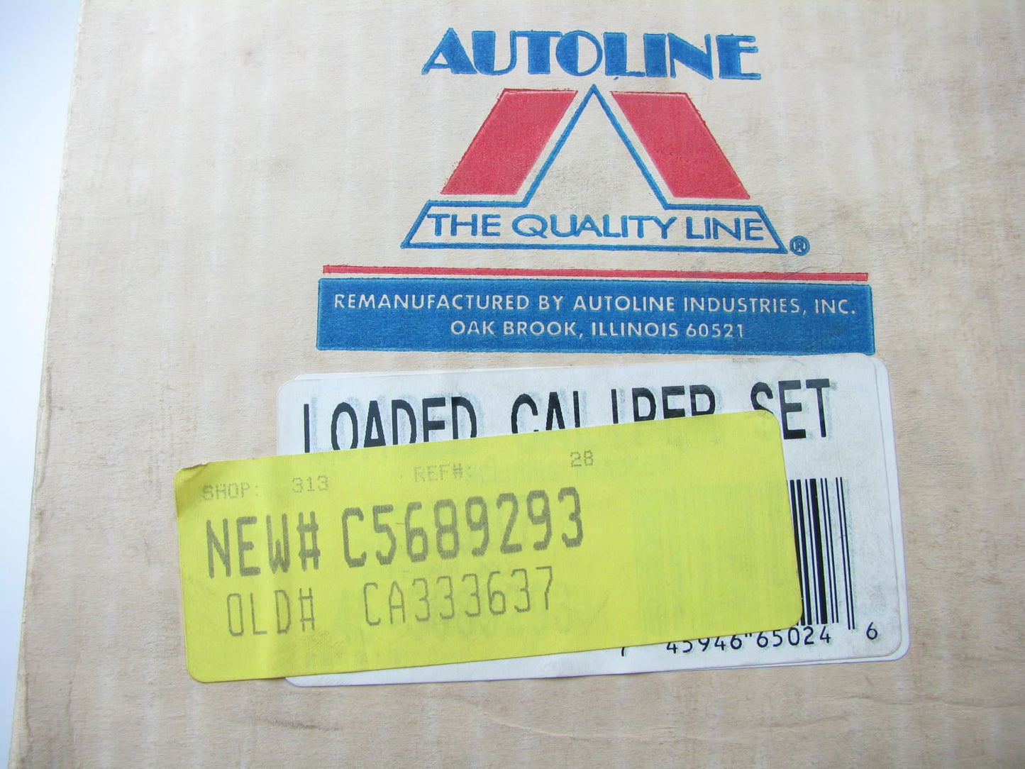 Reman. Autoline C5689293 Front Brake Caliper Set 1985-87 Prelude, 86-89 Integra
