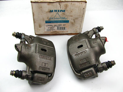 Reman Autoline C5697677 FRONT Disc Brake Caliper Set With Pads 1987-1992 Corolla