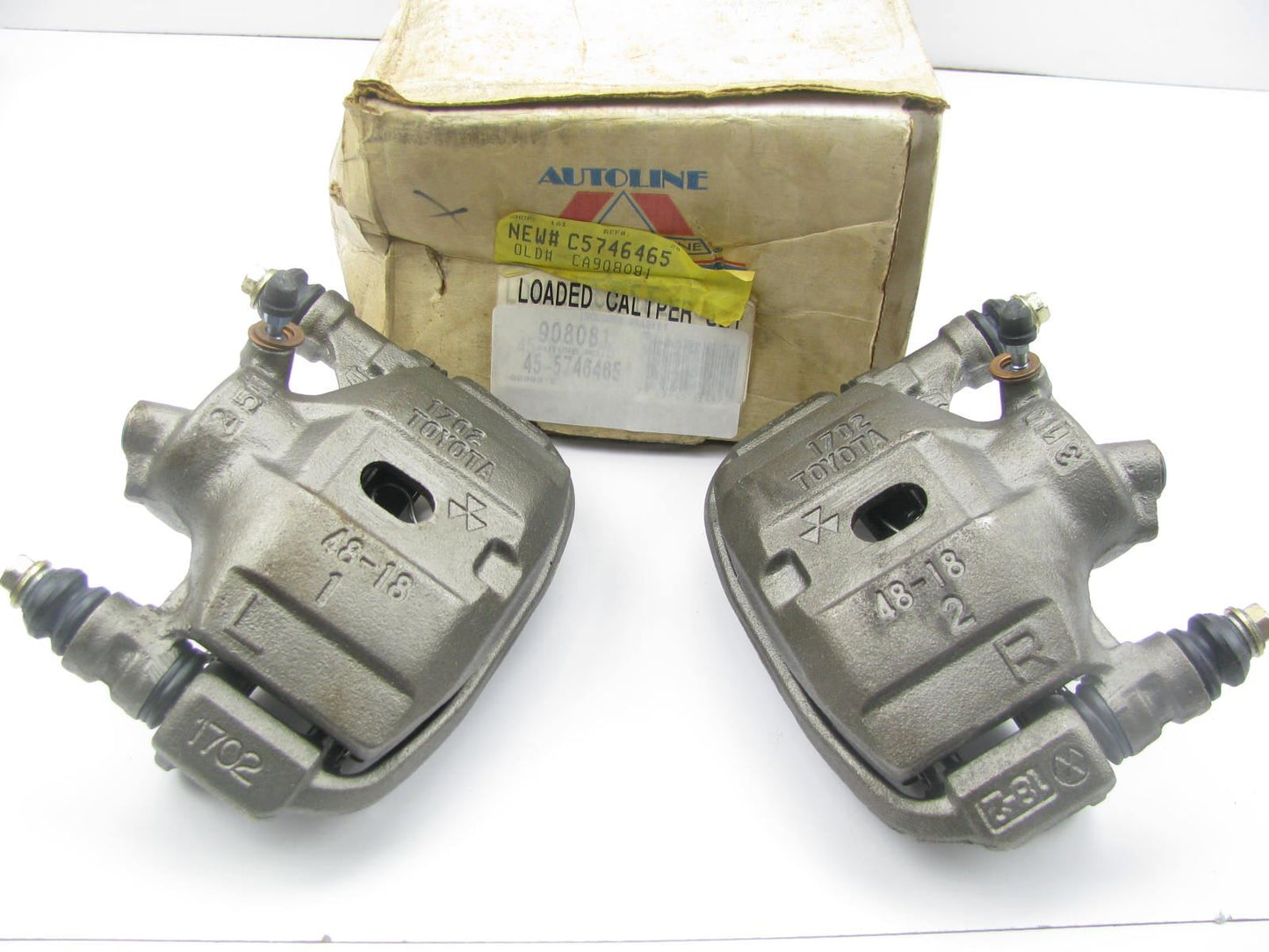 Reman. Autoline C5746465 Front Brake Caliper Set 1996-98 Paseo 1991-98 Tercel