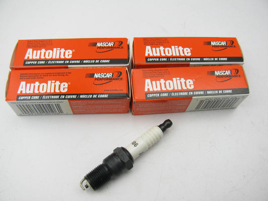 (4) Autolite 106 Ignition Spark Plugs - Copper Resistor