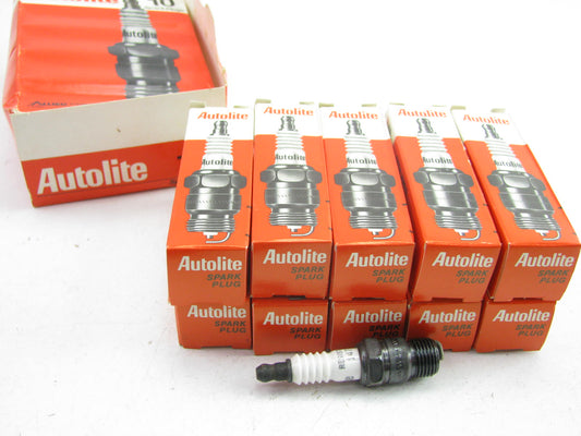 (10) Autolite 147 Spark Plugs - Copper Resistor For 1970-1976 GM 250 4.1L