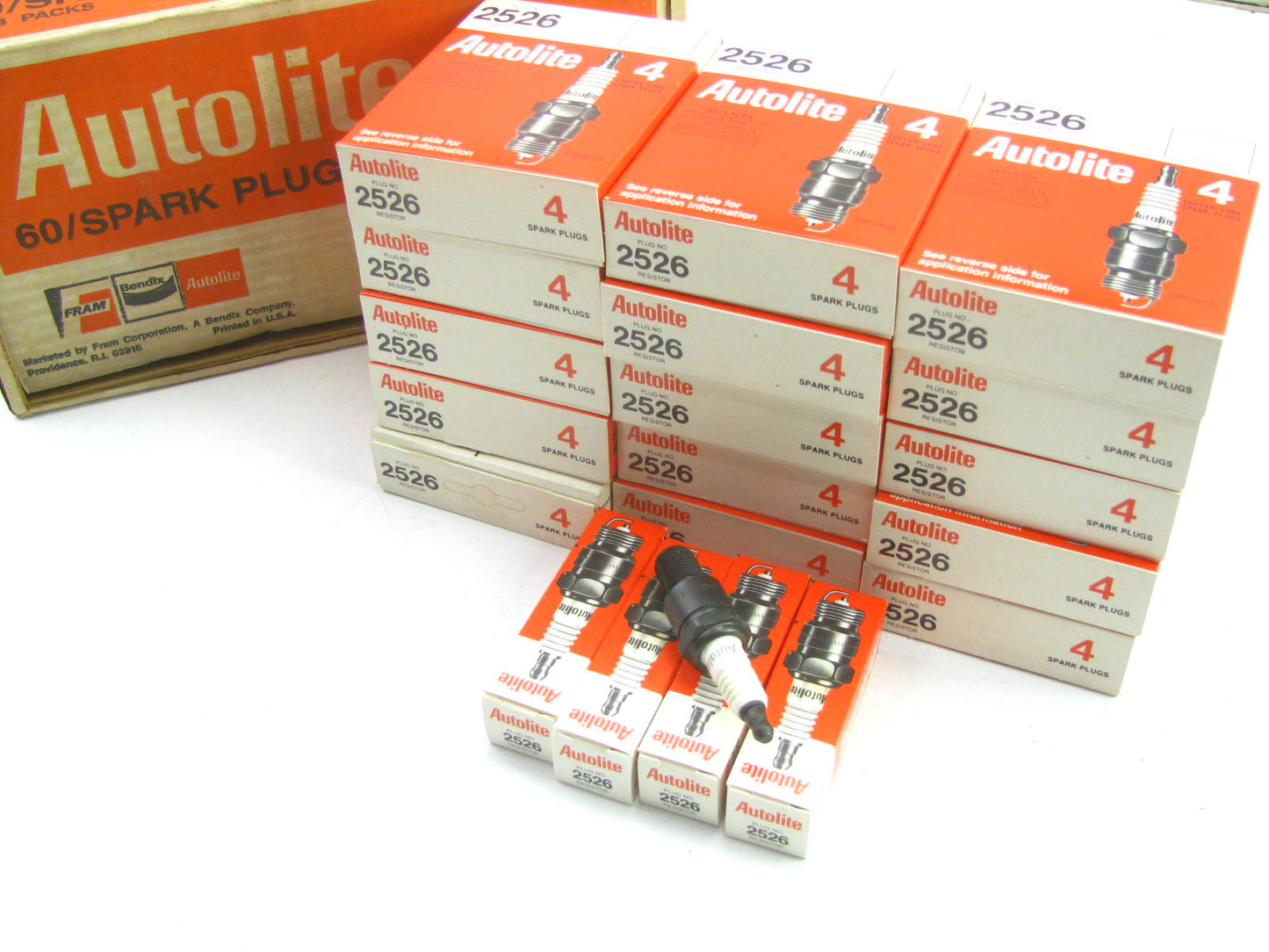 (60) Autolite 2526 Spark Plugs 15-4 Packs 1981-1985 Mazda RX-7