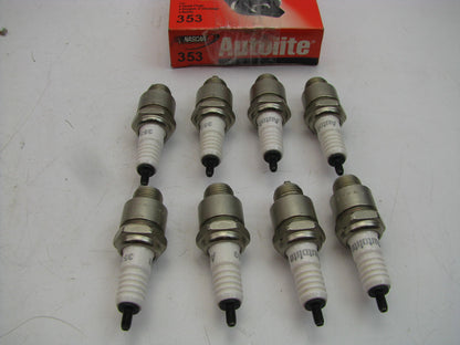 (8) Autolite 353 Ignition Spark Plugs - Non-Resistor