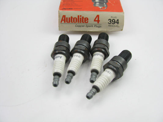 (4) Autolite 394 Ignition Spark Plugs