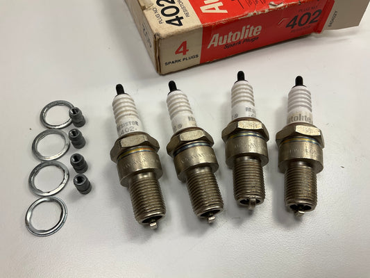 (4) Autolite 402 Spark Plugs