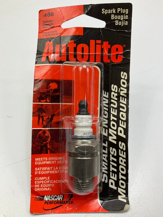 Autolite 458 Small Engine Spark Plug - Replaces J19LM, RJ19LM