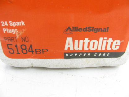 (24) Autolite 5184BP Copper Resistor Ignition Spark Plugs