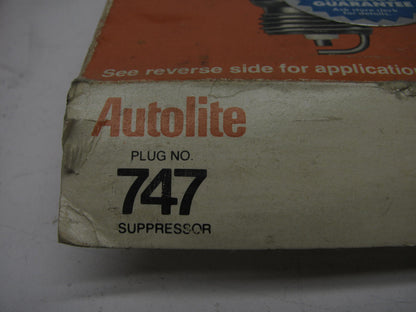 (6) Autolite 747 Ignition Spark Plugs