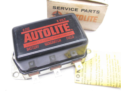 Autolite 8-262 VINTAGE Voltage Regulator - 6 Volt 3 Terminal