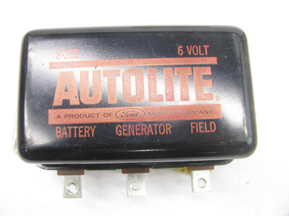 Autolite 8-262 VINTAGE Voltage Regulator - 6 Volt 3 Terminal