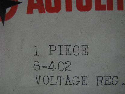 Autolite 8-402 Voltage Regulator 12 Volt Pos/Neg Ground VBX-6202B - MADE IN USA