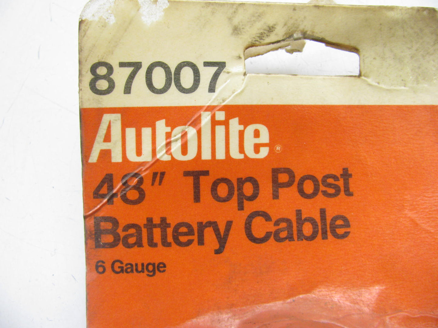 Autolite 87007 Universal Red Top Post Battery Cable, 6 Gauge 48'' Long