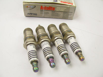 (4) Autolite APP765 Double Platinum Spark Plugs