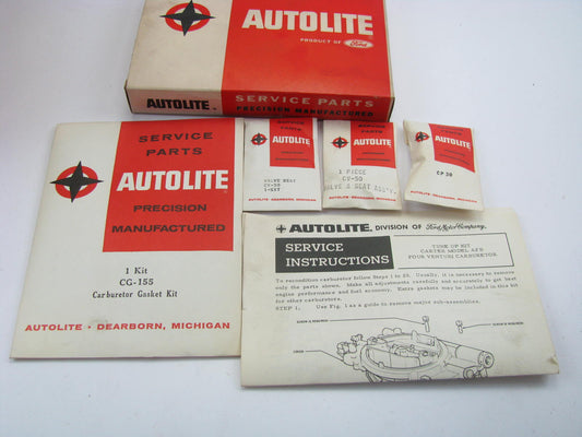 Autolite CT-147 VINTAGE Carburetor Rebuild Kit - Carter Model AFB 4-BBL