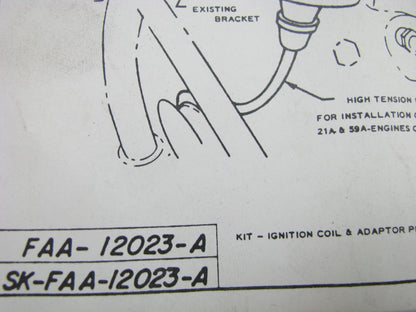 Autolite DG-3 6 Volt 8BA-12029 Ignition Coil Kit 1949-1955 Ford Mercury Lincoln
