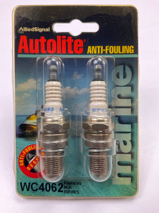 (2) Autolite WC4062 Marine Spark Plugs - Replaces NGK BR9ES, 5722