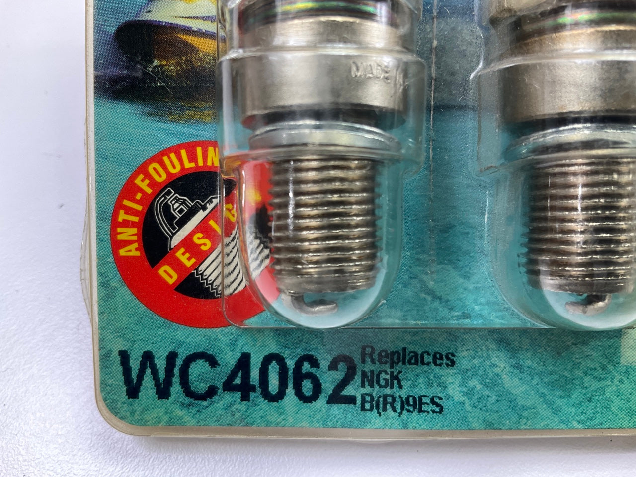 (2) Autolite WC4062 Marine Spark Plugs - Replaces NGK BR9ES, 5722