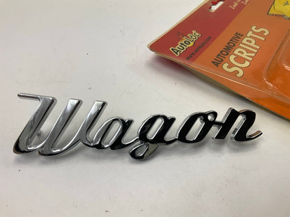 Autoloc 13939 ''Wagon'' Emblem, Metal, Mounts With 2 Studs