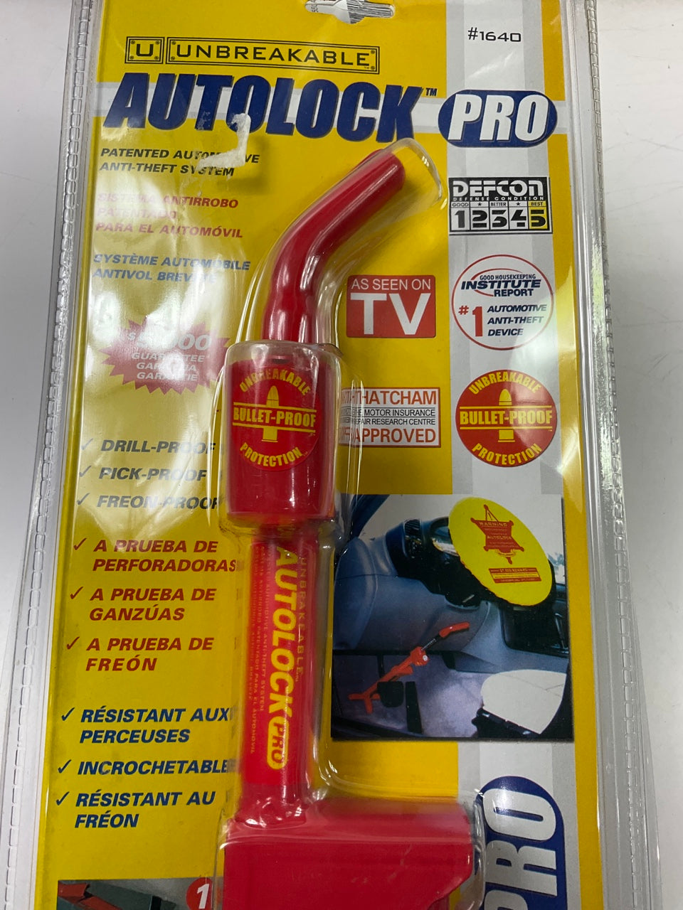 AutoLock - Pro 1640 Unbreakable Brake Pedal Lock