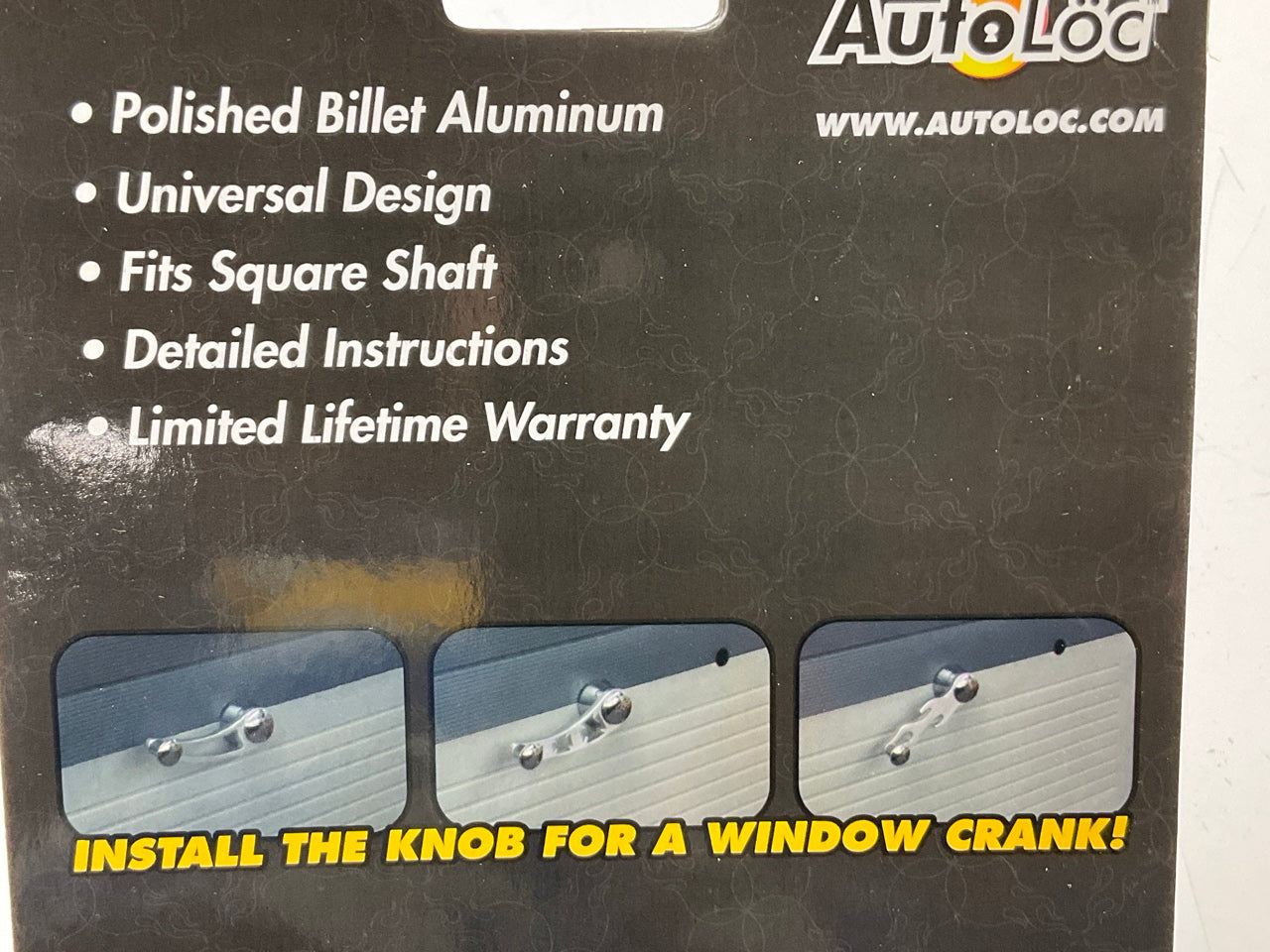 Autoloc AUTDNWC004 Window Crank Handle, Billet ''Star'' Door & Window Crank (Pair)