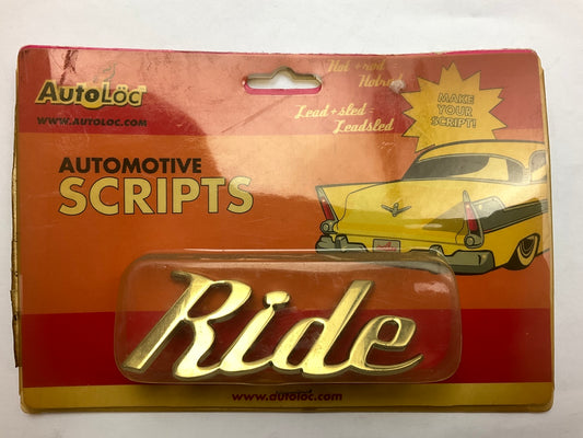 Autoloc BWSRIDE Automotive Scripts Smartscript Emblem ''Ride''