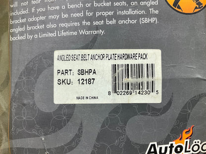 Autoloc SBHPA Safe T Boy Seat Belt Anchor Plate Hardware Pack