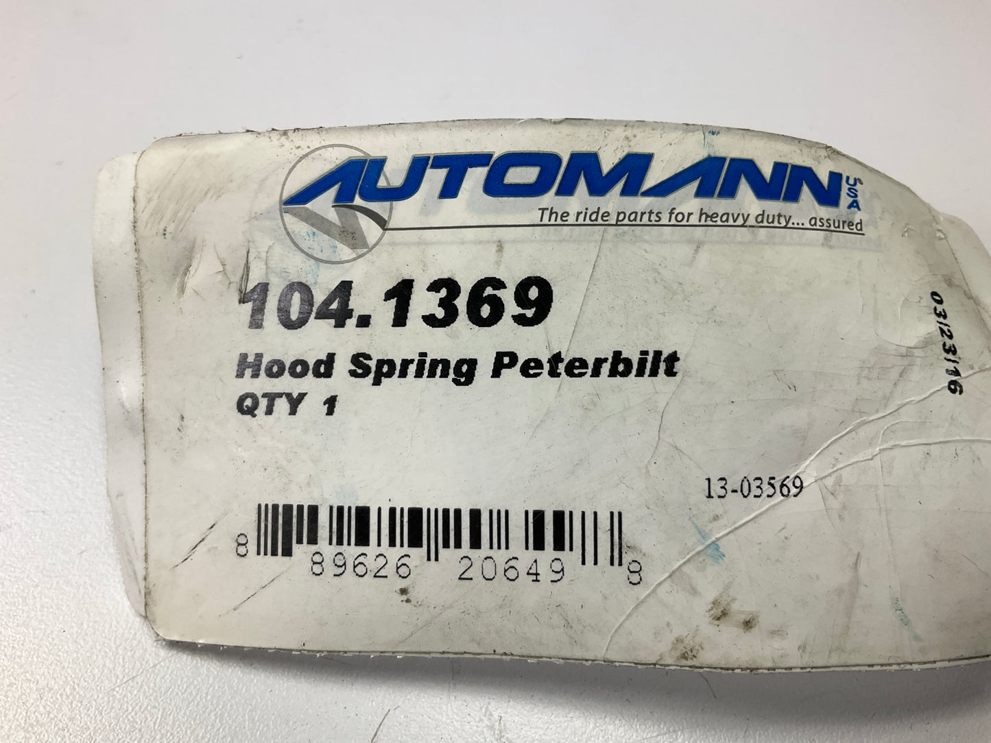 (2) Automann 104-1369 Hood Hinge Spring For 1987-2006 Peterbilt 357, 1987-01 377