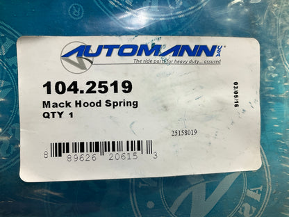(2) Automann 104.2519 Hood Spring For Mack Pinnacle CH, CL, RD Truck 20.25'' Long