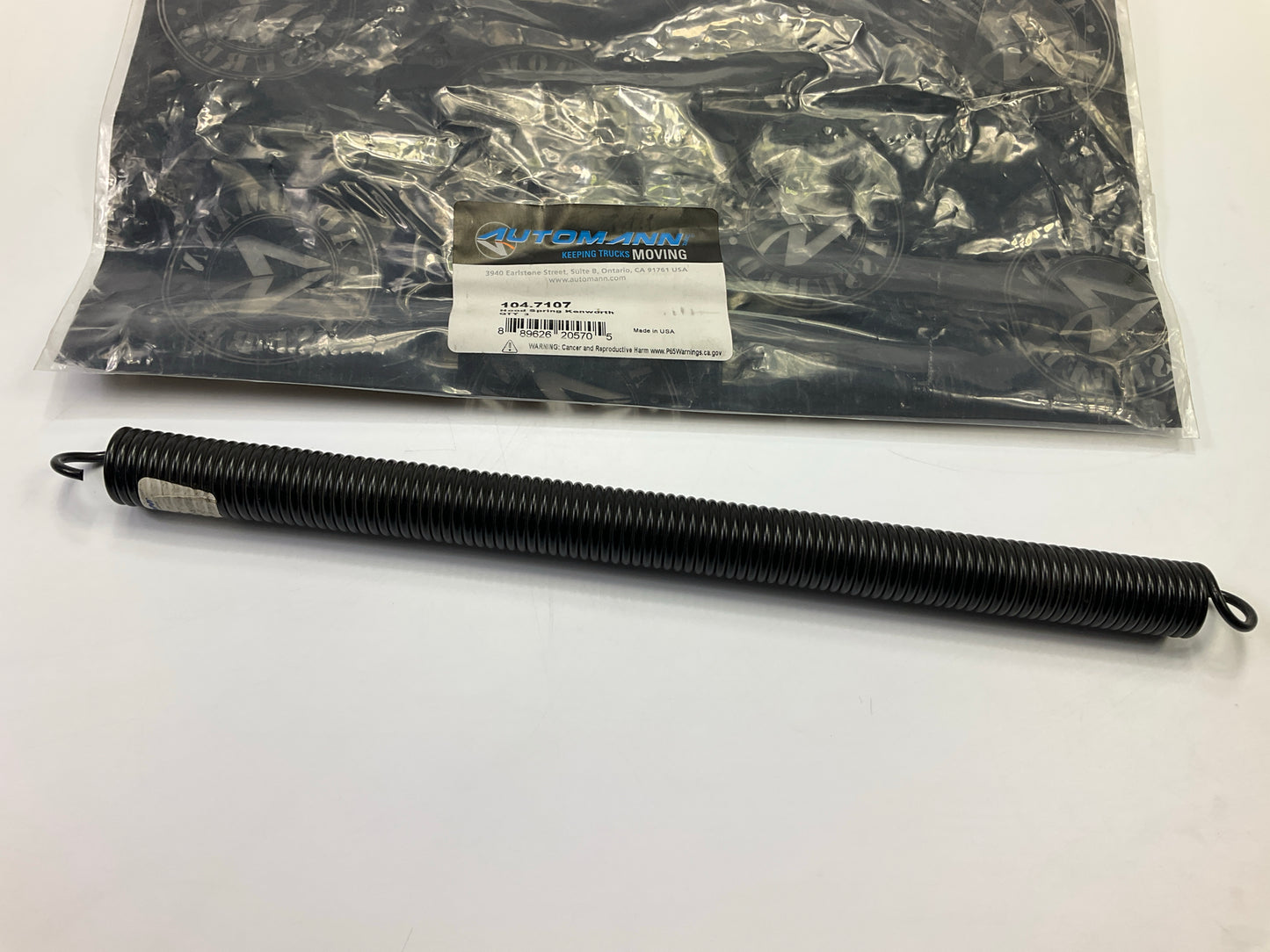 Automann 104.7107 Hood Spring Black 15.70'' Replaces Kenworth K22435