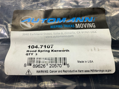 Automann 104.7107 Hood Spring Black 15.70'' Replaces Kenworth K22435