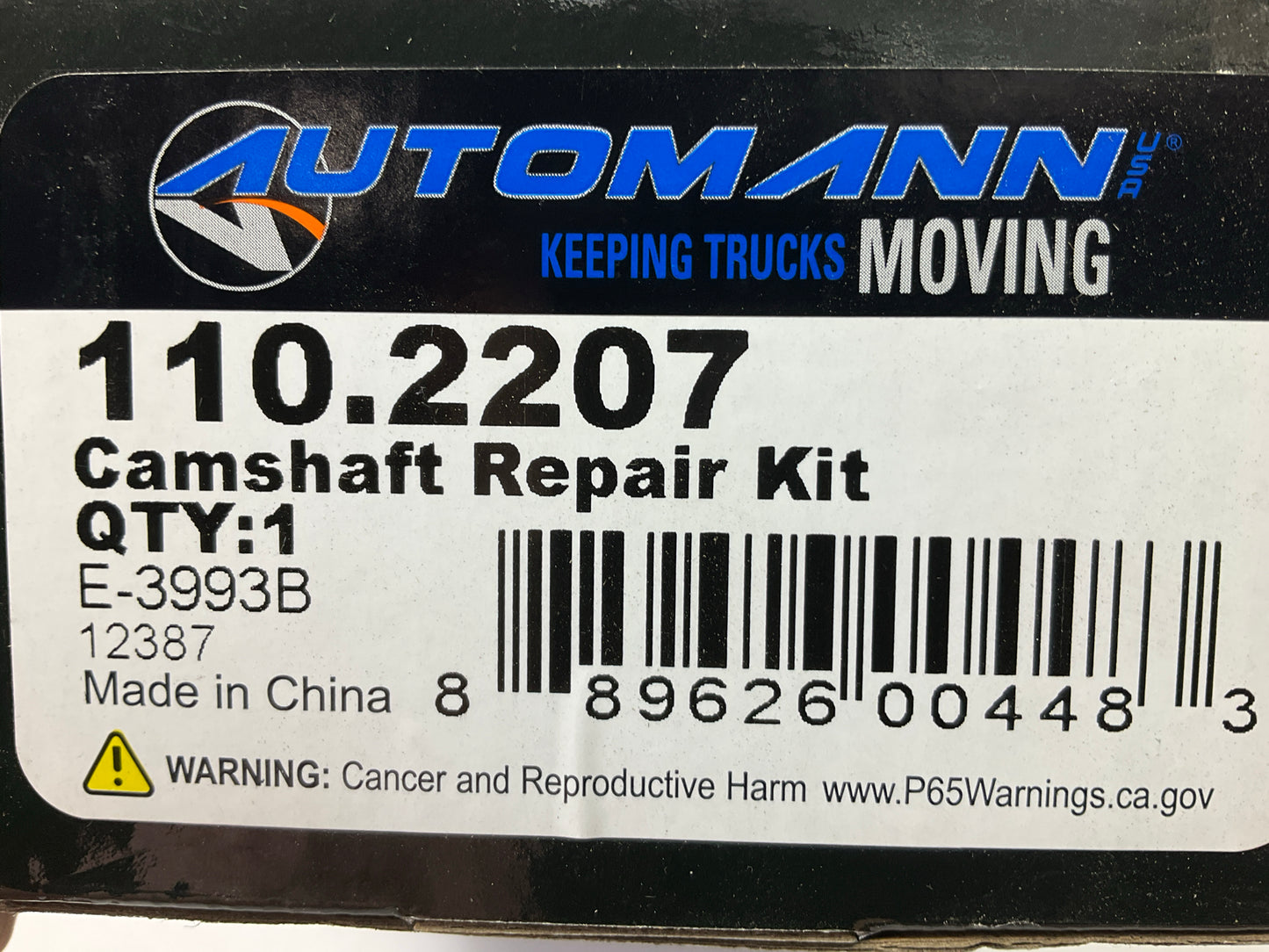 Automann 110.2207 Brake Camshaft Repair Kit For 1993-2019 Volvo VNL 670