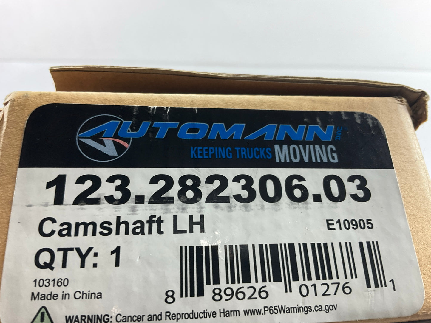 AUTOMANN 123.282306.03 Air Brake Camshaft, 1-1/2-28 X 23.188'', Left Side
