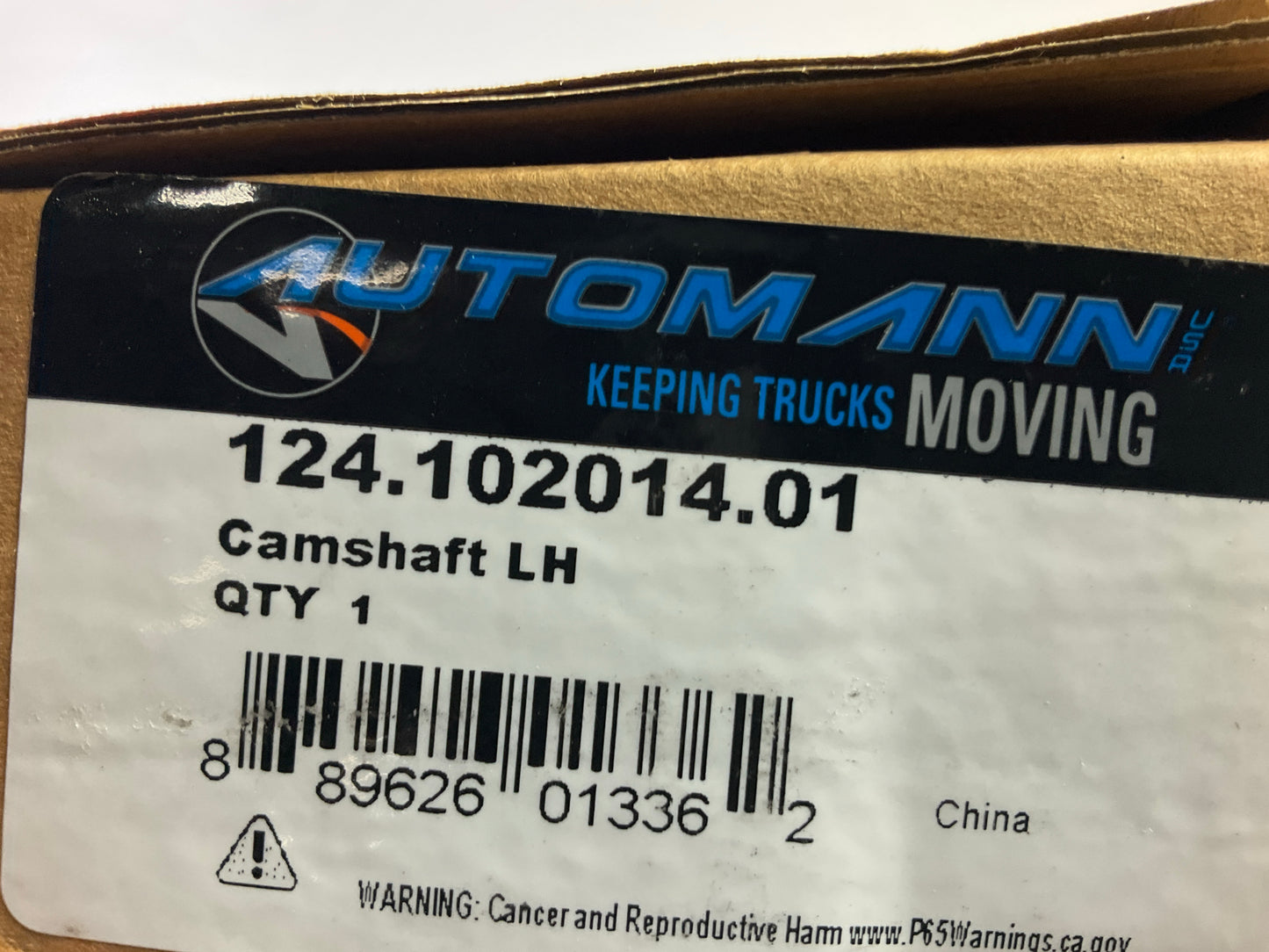 Automann 124-102014-01 LEFT Trailer Camshaft, 1-1/2'' X 10 Spline X 20-3/8''