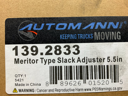 Automann 139.2833 Automatic Slack Adjuster 1-1/2'' 28 Spline, 5.5'' Arm, Meritor
