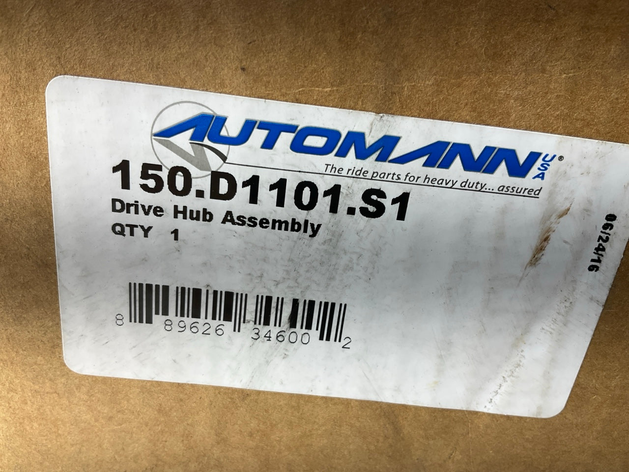 Automann 150.D1101.S1 10-Hole Outboard Drive Hub, 11.25'' Bolt Circle 8.78'' Pilot