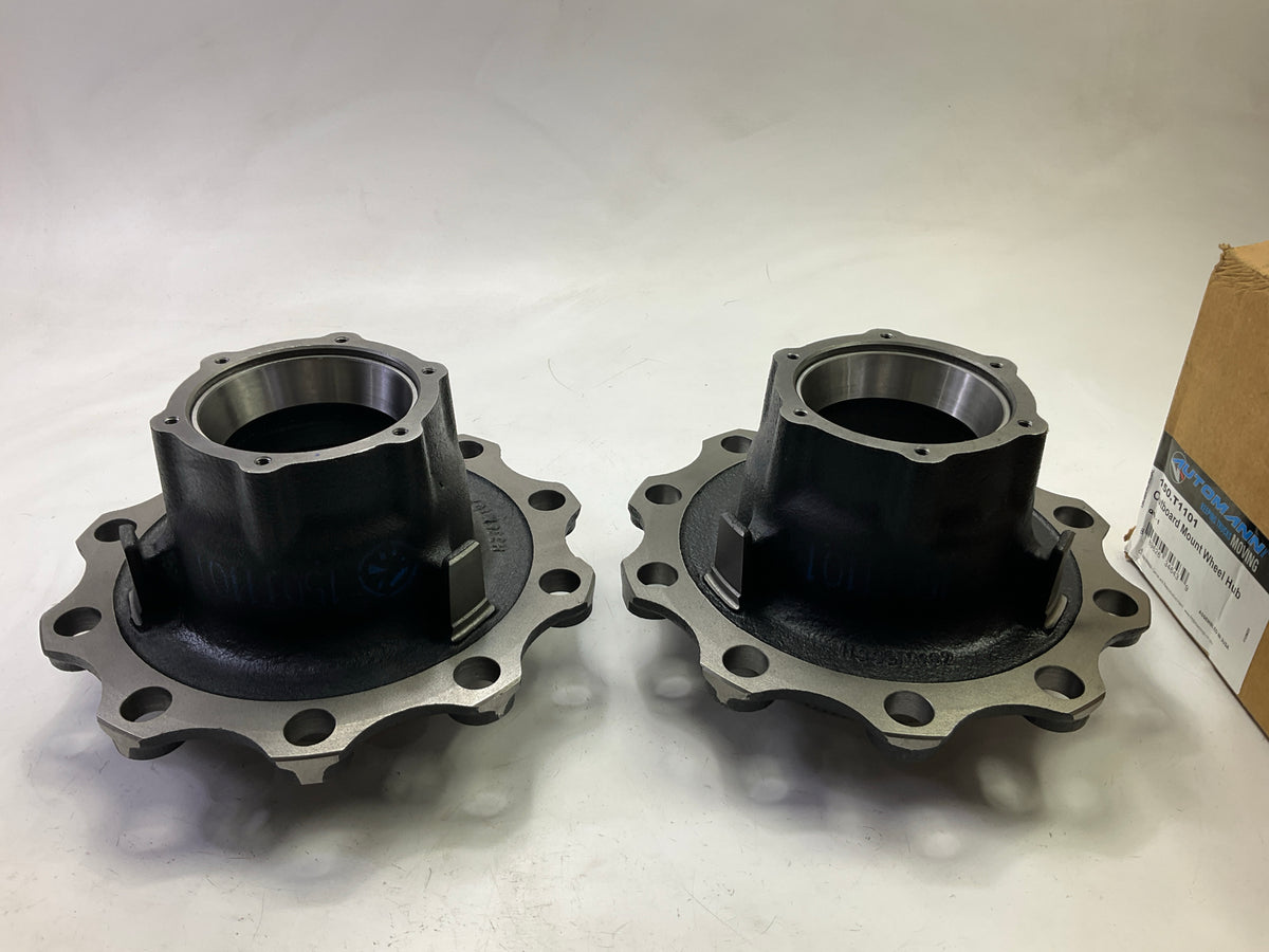 (2) NEW Automann 150.T1101 Outboard Mount 10-Bolt Wheel Hubs # 2023