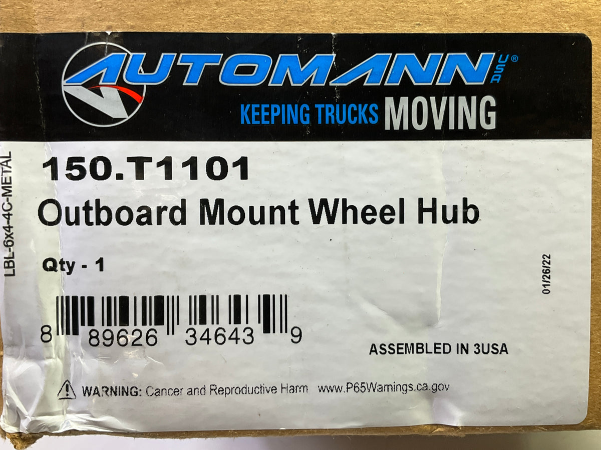 (2) NEW Automann 150.T1101 Outboard Mount 10-Bolt Wheel Hubs # 2023