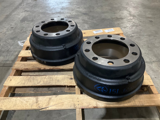 (2) Automann 151-6501BA Brake Drum, 16-1/2'' X 5'' - 10 Hole, 8.78'' Pilot